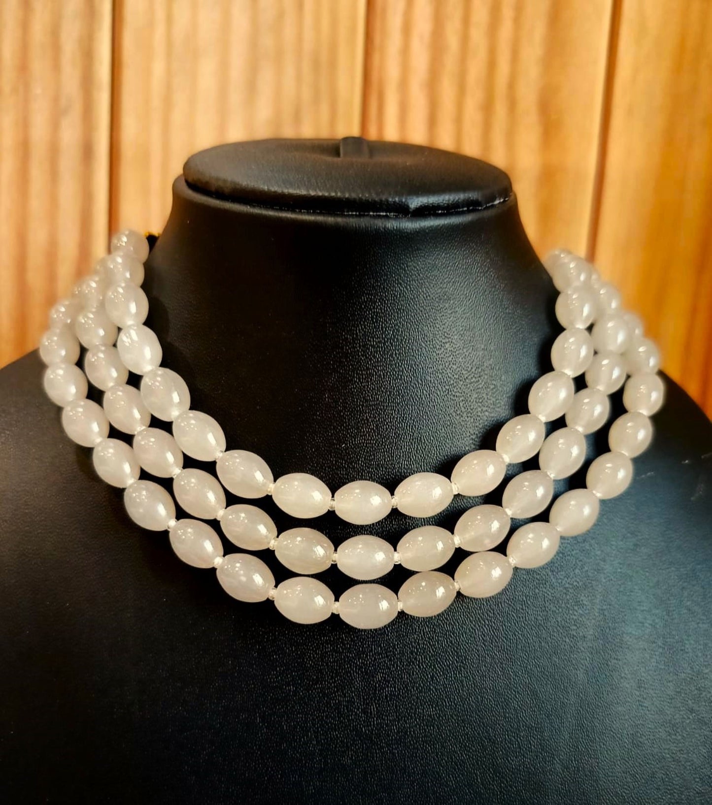 Gleamstone Glass Bead Necklace & Earrings Set