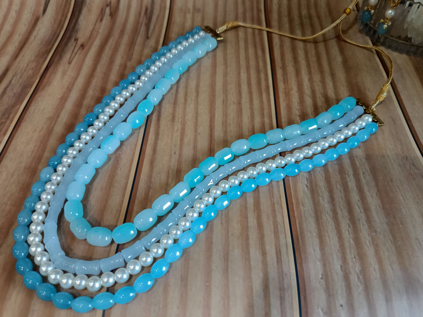 A2-Blue Lagoon Beaded Set