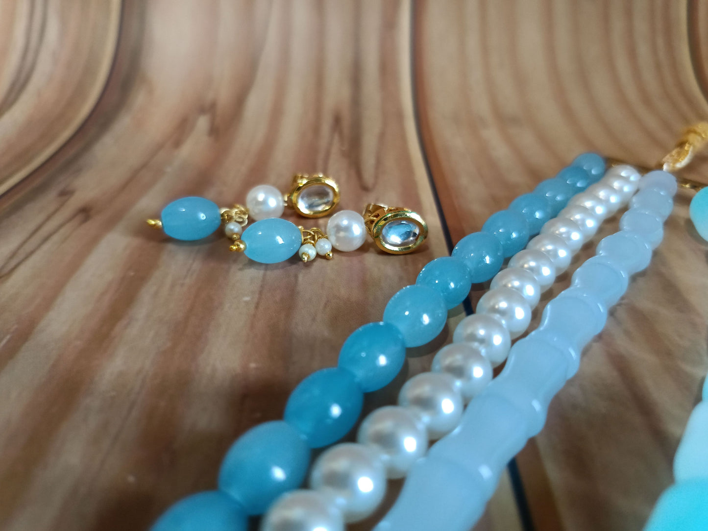 A2-Blue Lagoon Beaded Set