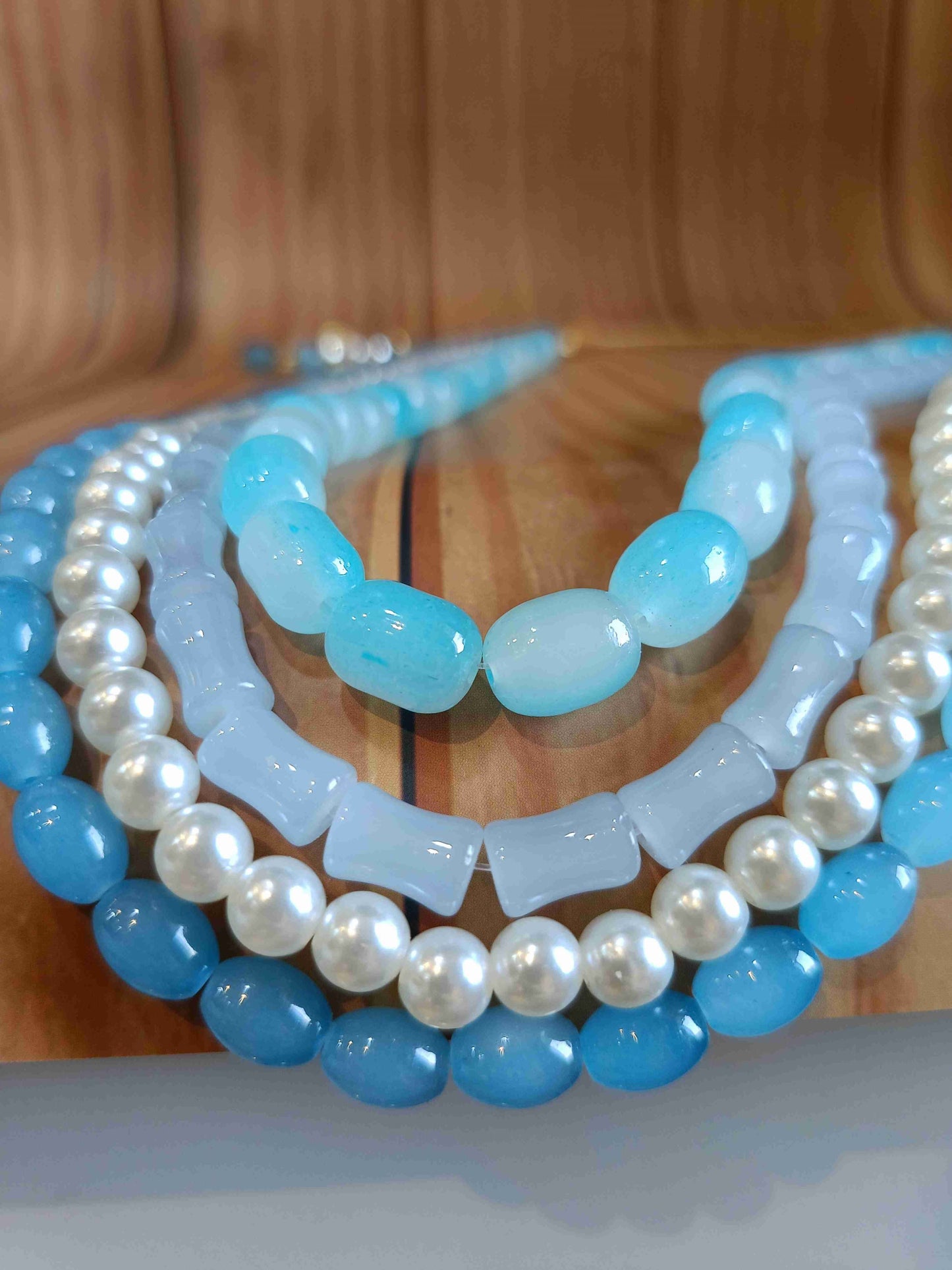A2-Blue Lagoon Beaded Set