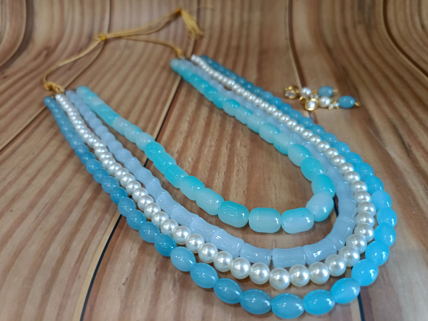 A2-Blue Lagoon Beaded Set