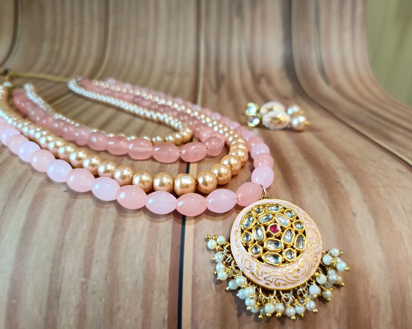 A5-Roseate Meenakari Layered Set