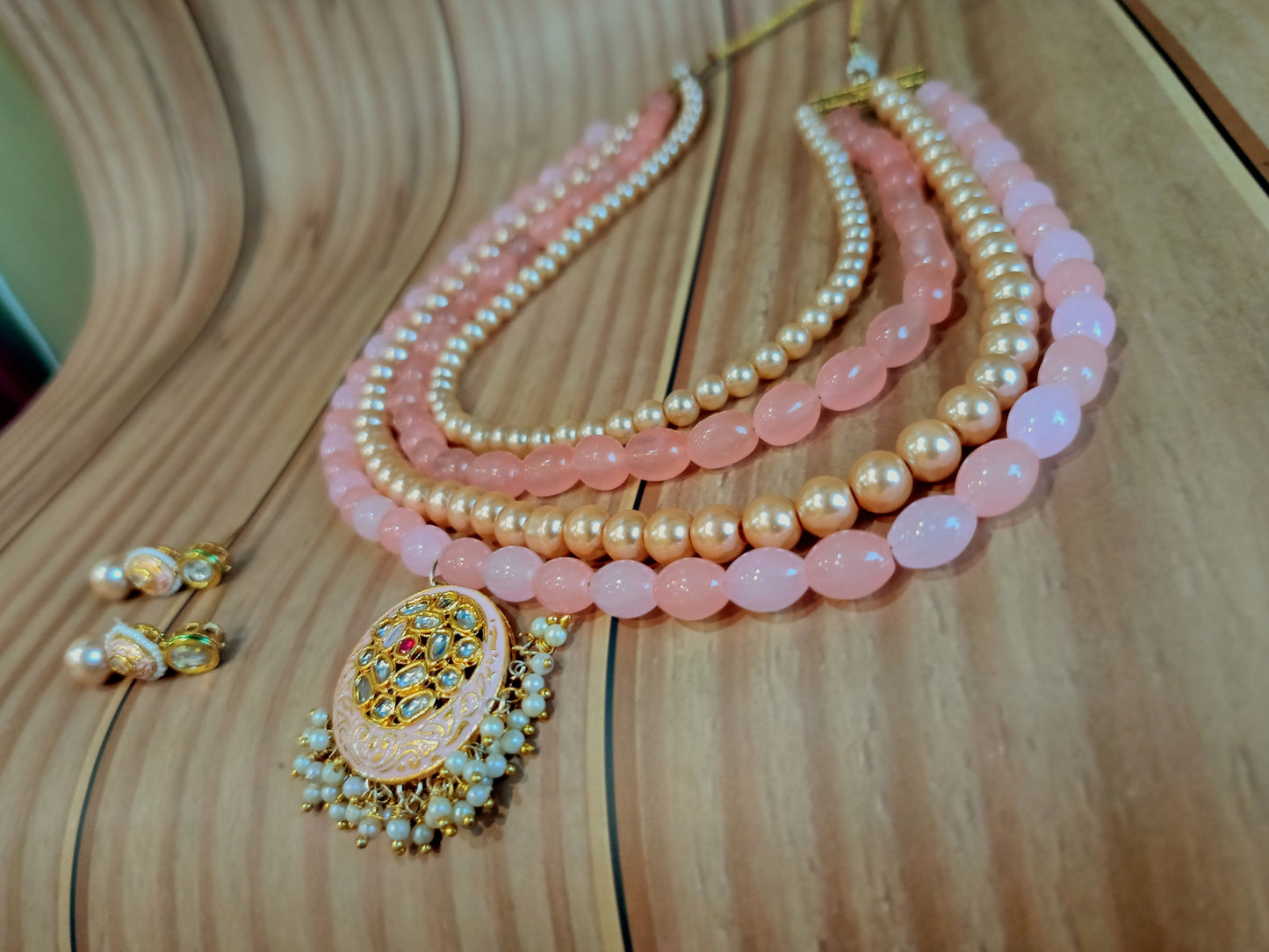 A5-Roseate Meenakari Layered Set