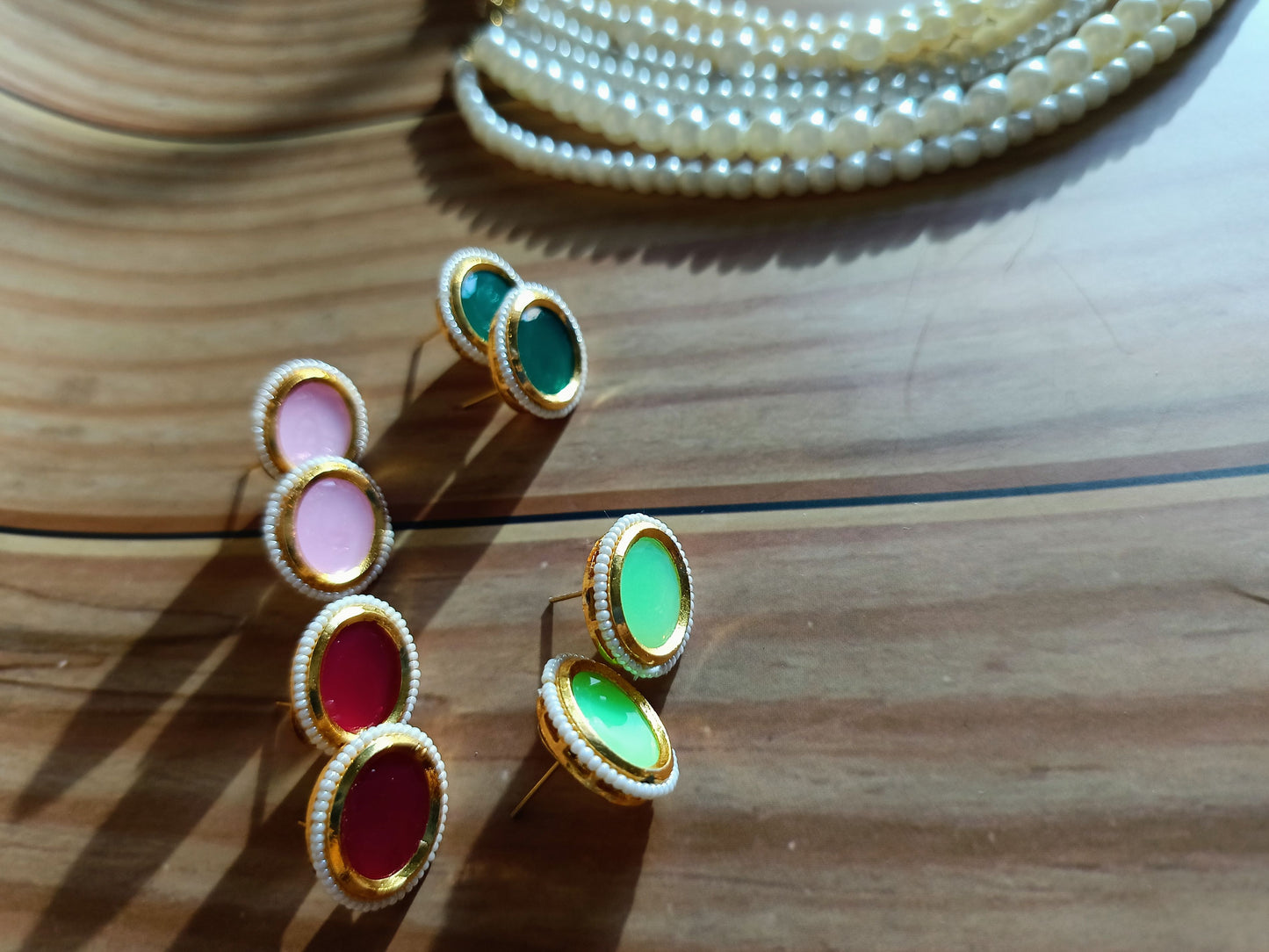 A1-Pearl Prism-Layered Elegance Collection with Customizable Earrings