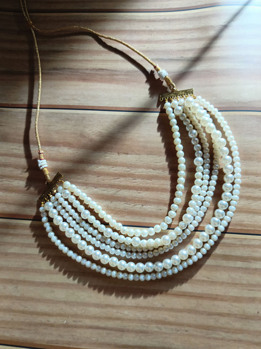 A1-Pearl Prism-Layered Elegance Collection with Customizable Earrings