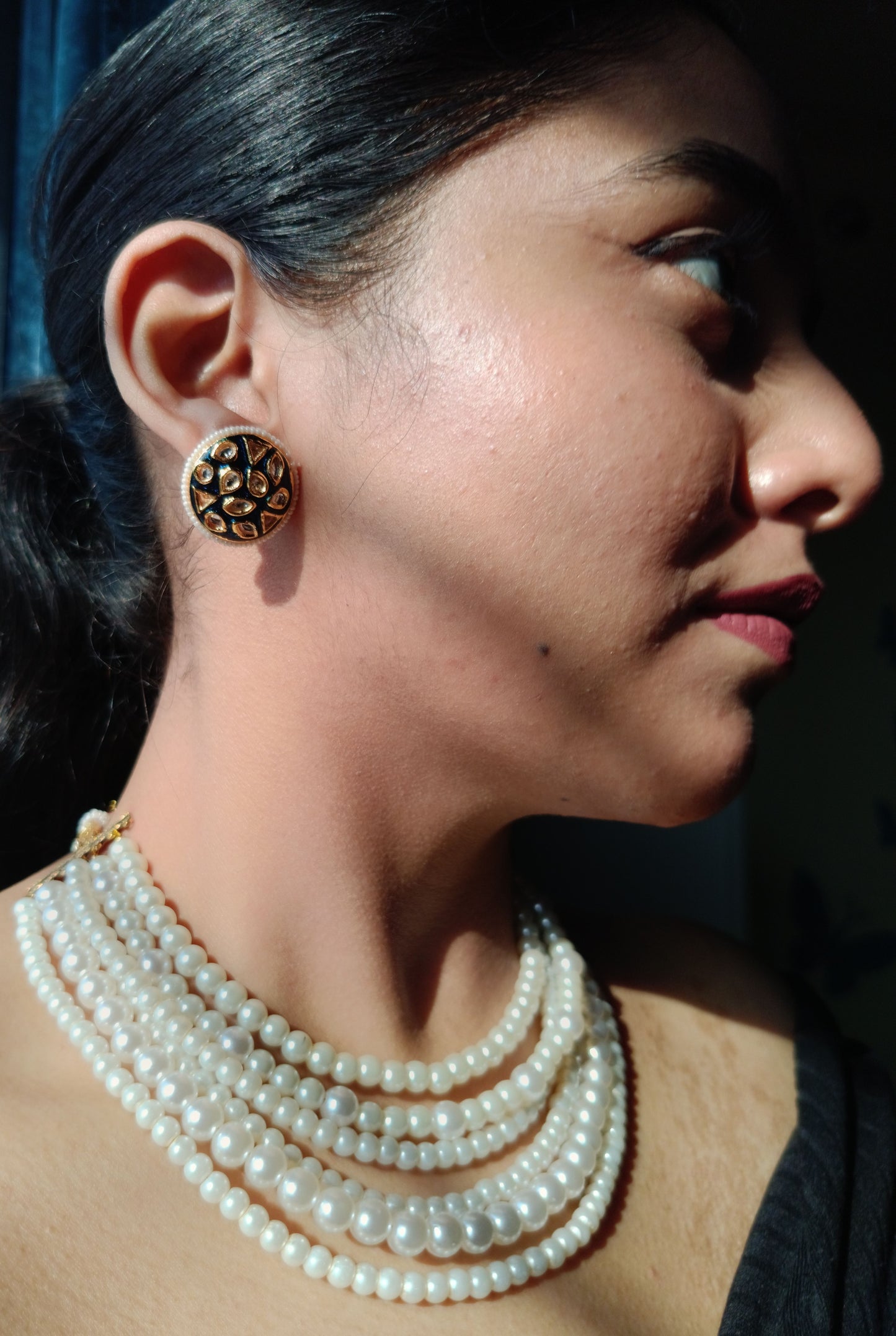 A1-Pearl Prism-Layered Elegance Collection with Customizable Earrings