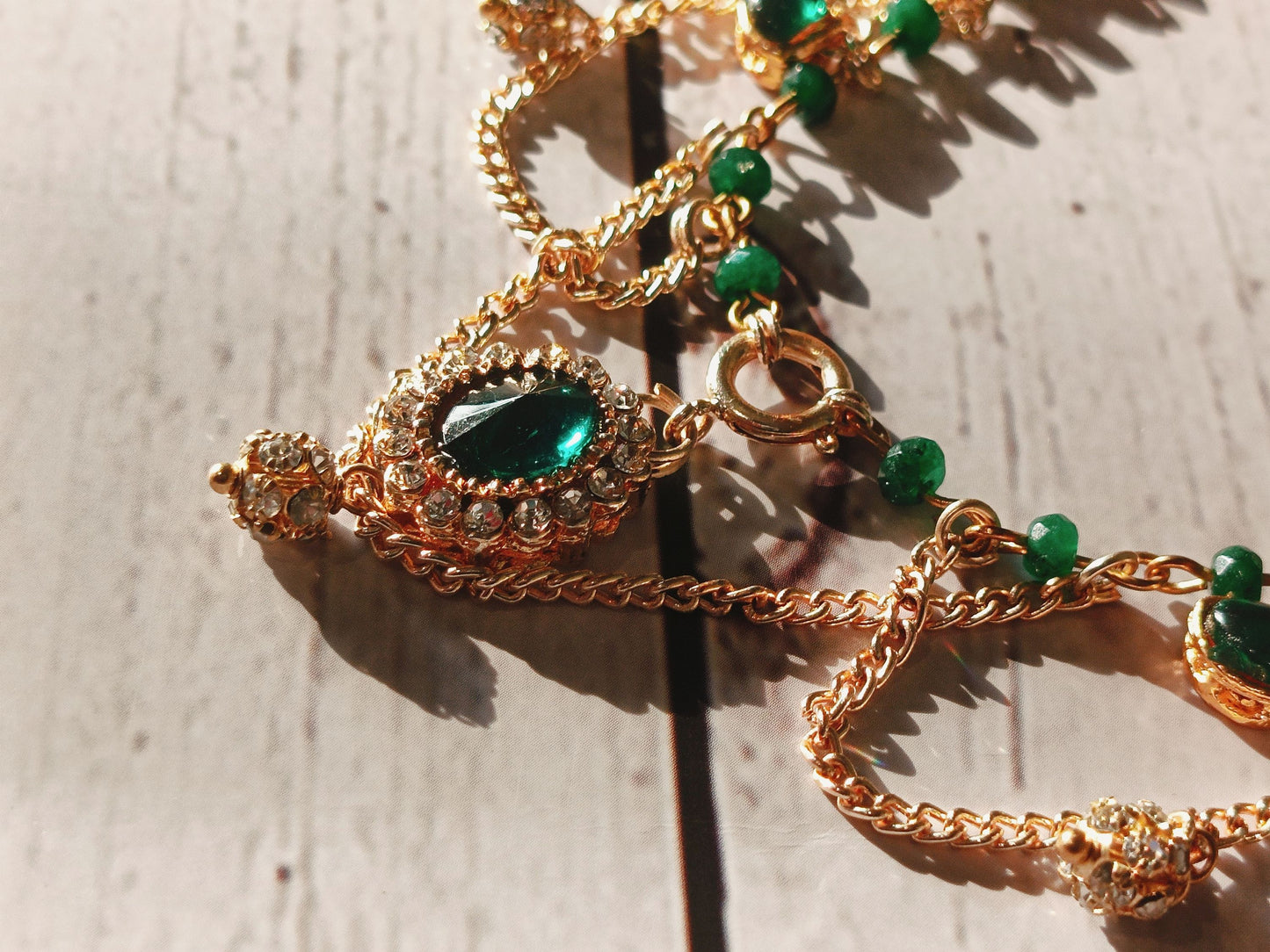 Elegant Emerald Green Choker
