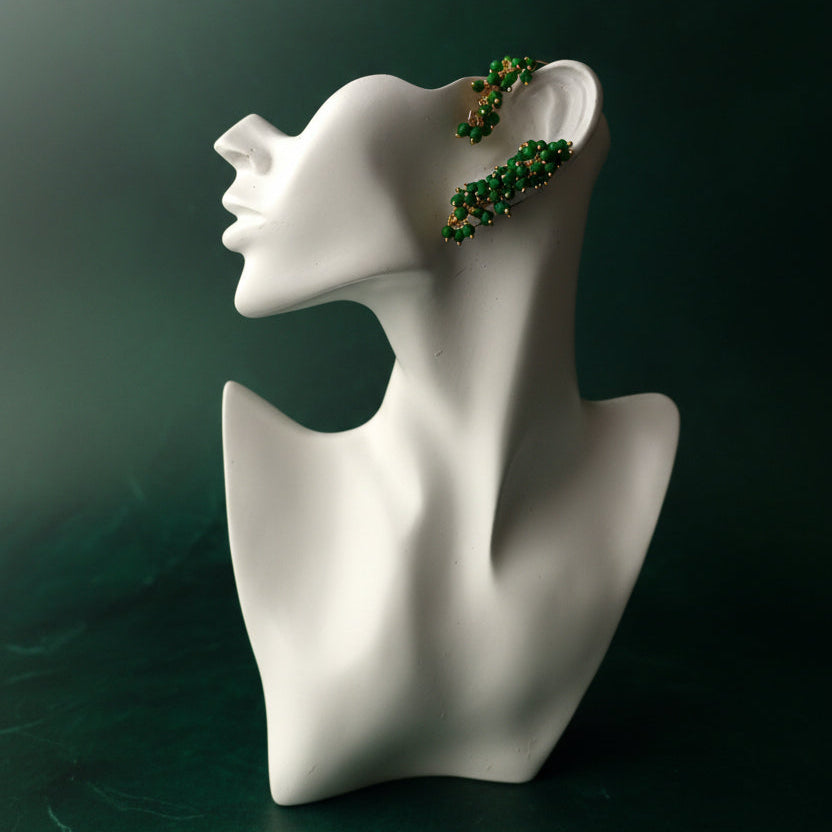 Emerald Vine Earcuffs