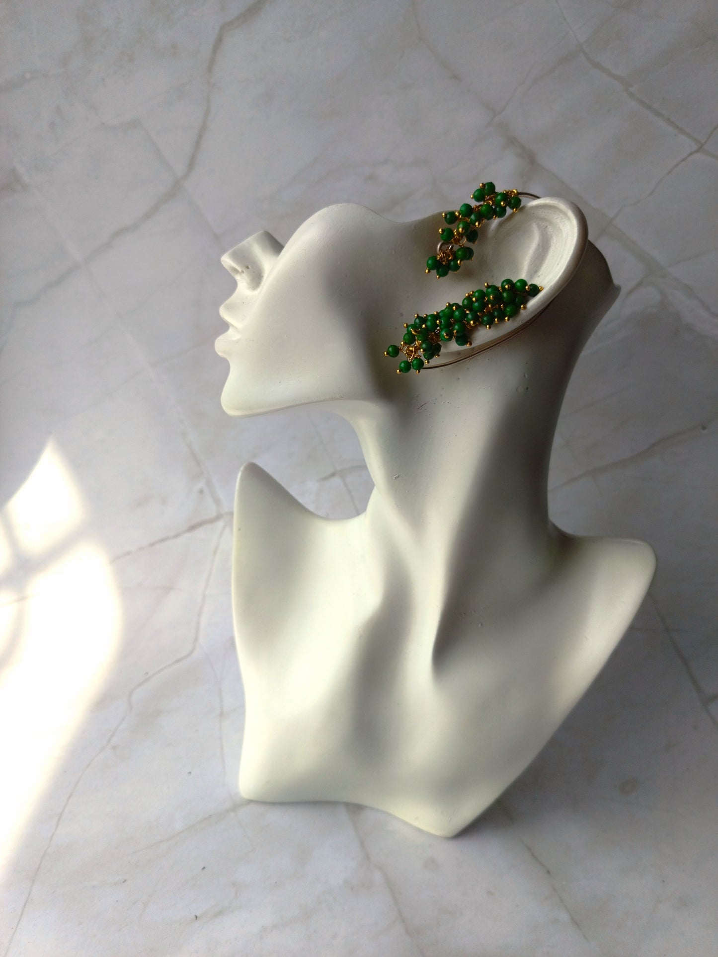 Emerald Vine Earcuffs