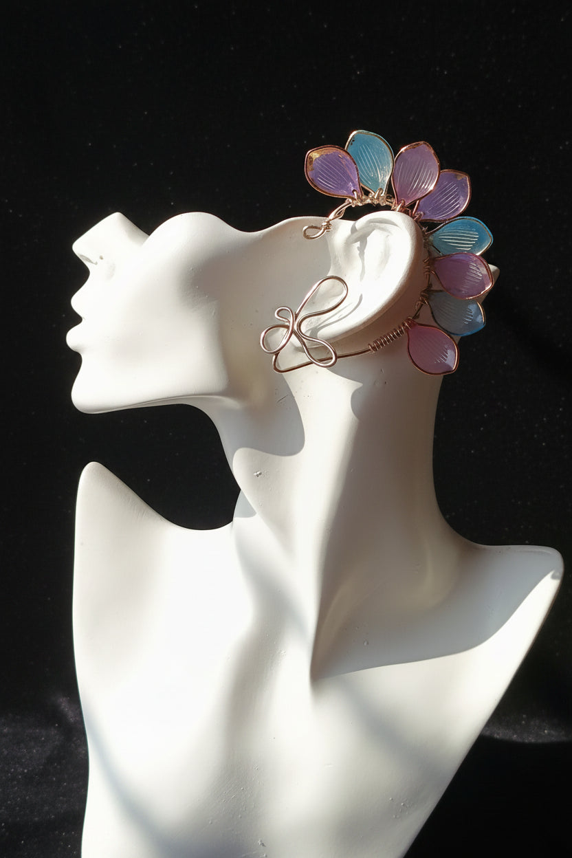 Aurora Petal Earcuffs
