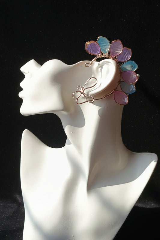 Aurora Petal Earcuffs