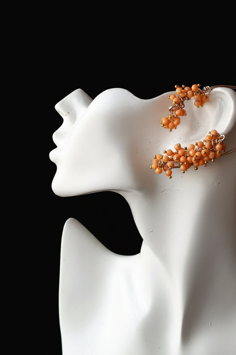 Coral Vine Earcuffs