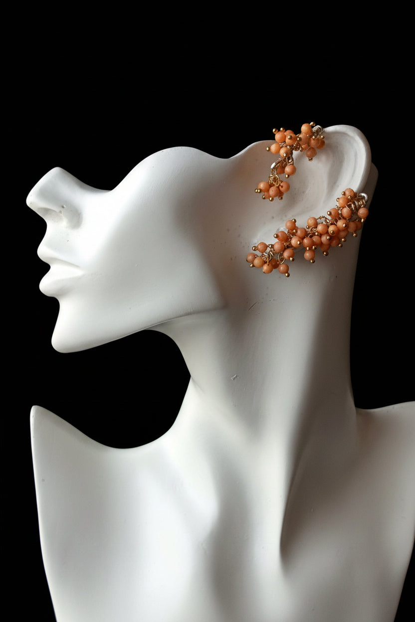 Coral Vine Earcuffs