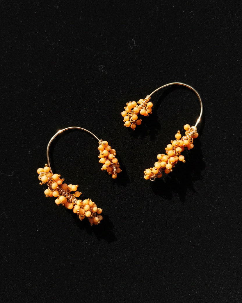 Coral Vine Earcuffs