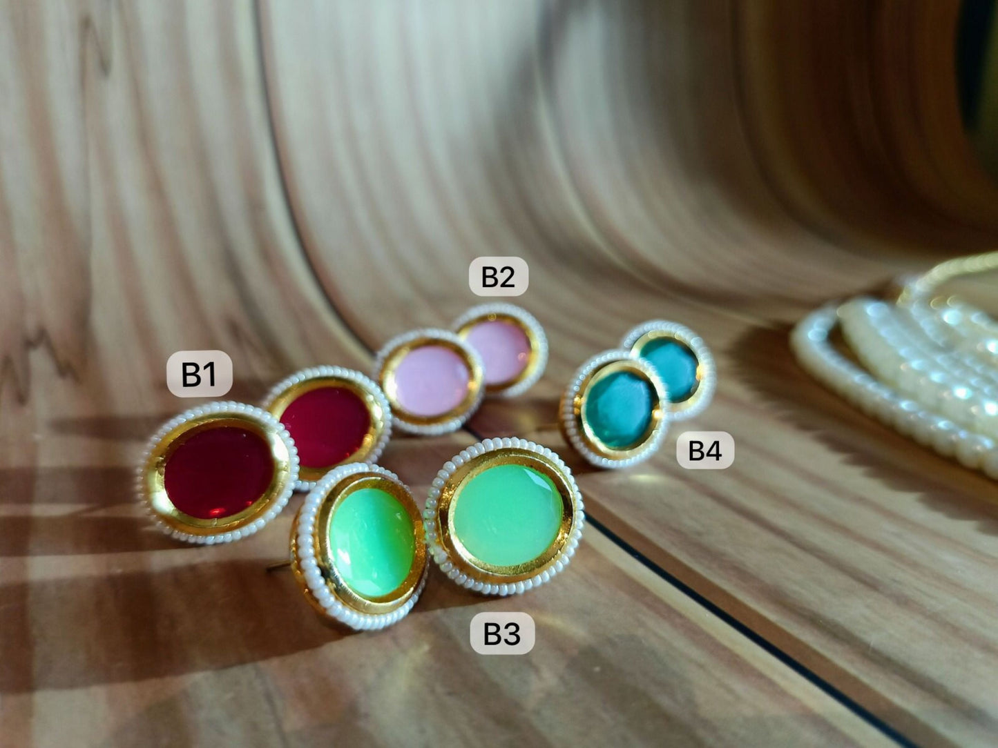 A1-Pearl Prism-Layered Elegance Collection with Customizable Earrings